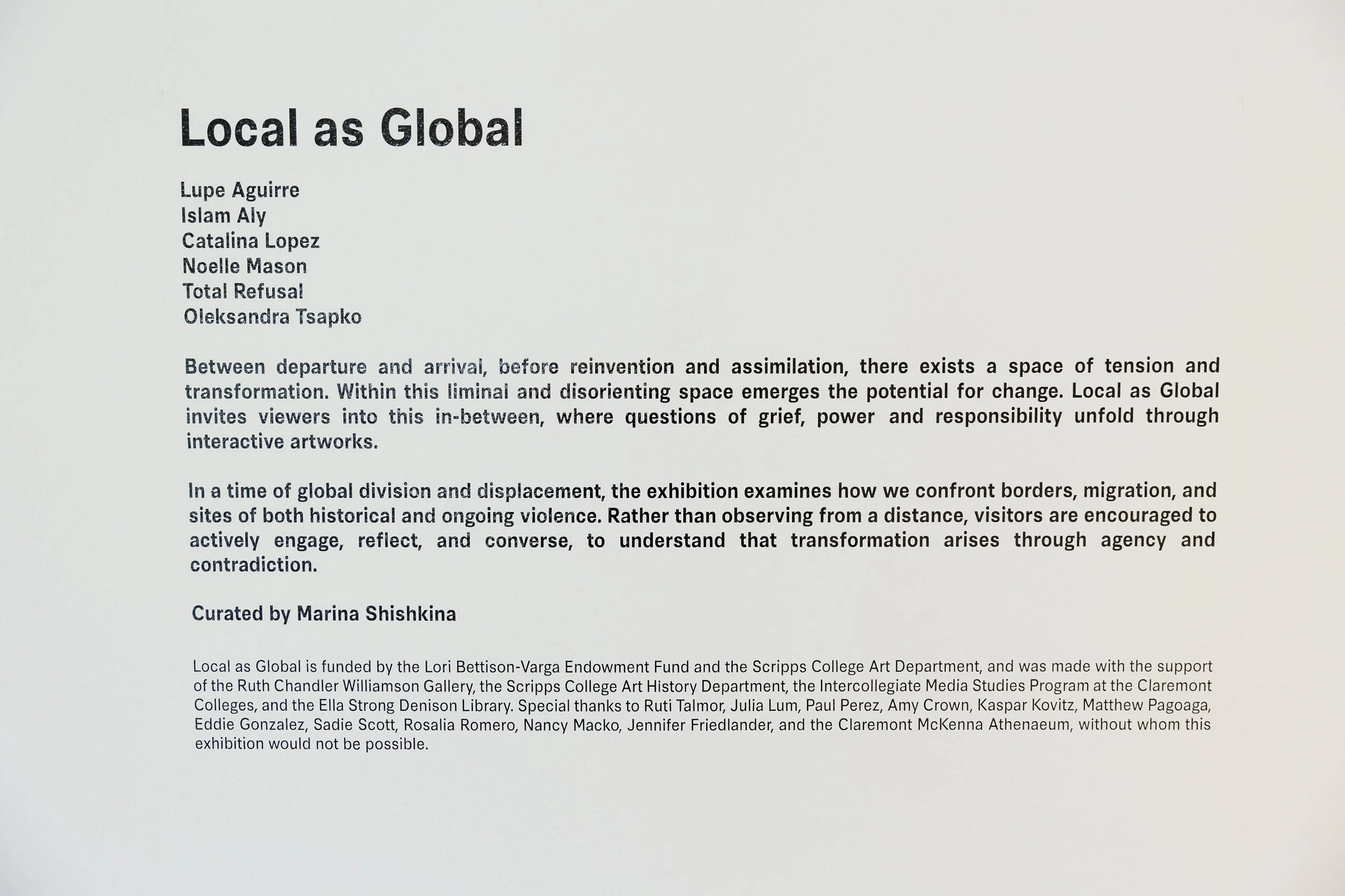 Local as Global, installation view 4 of 18